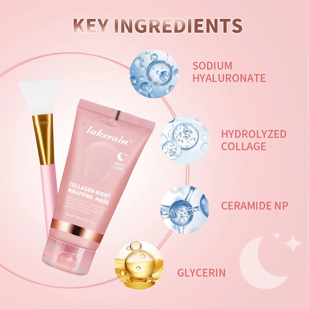 Nyckelingredienser – Natriumhyaluronsyra, Hydrolyserat kollagen, Ceramid NP och Glycerin.